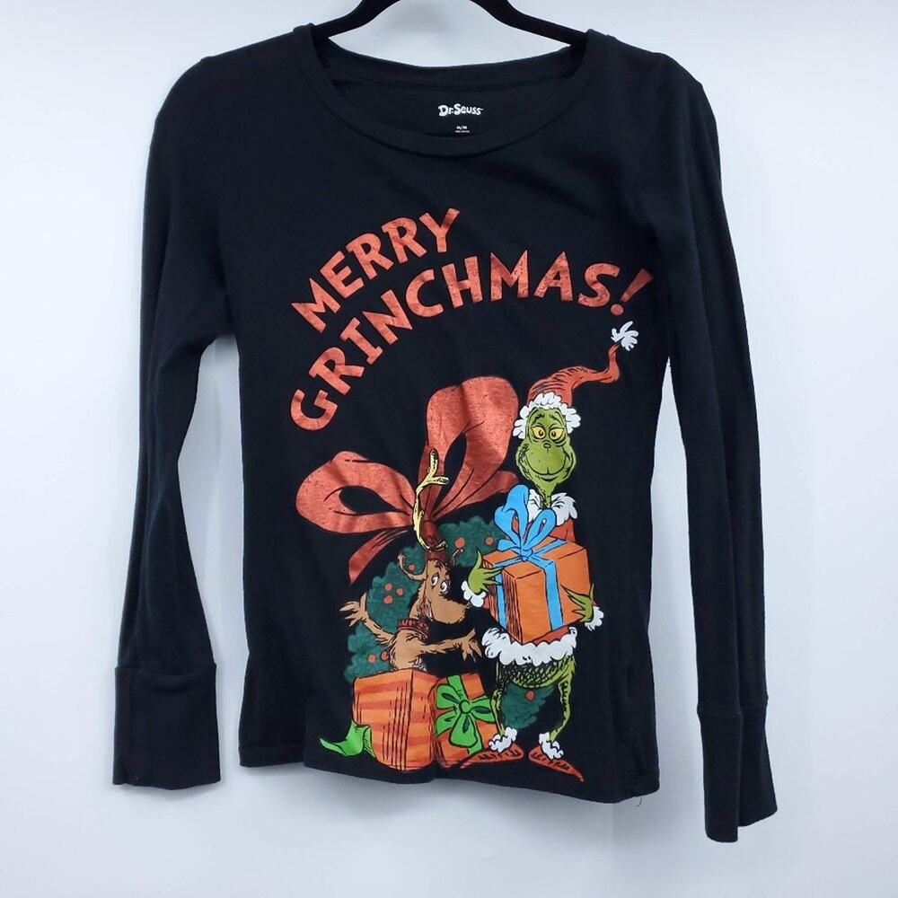 Dr. Seuss Grinch 'Merry Grinchmas!' Graphic Tee Medium Youth